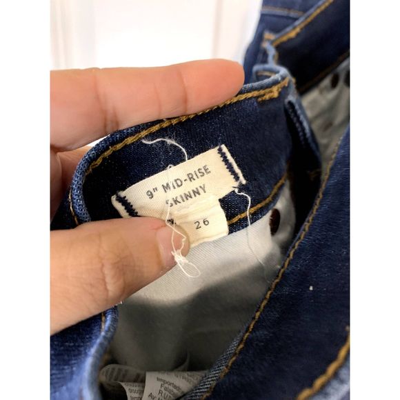 Madewell 9" Midrise Skinny Jeans Size 26 - Picture 7 of 8